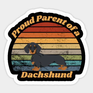 Proud Parent of a Dachshund Sticker
